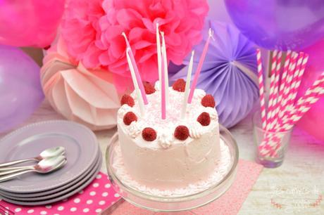 Pink ombre cake aux framboises et à la rose – {Battle Food #29}