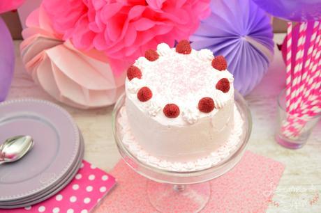 Pink ombre cake aux framboises et à la rose – {Battle Food #29}
