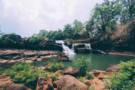 Chute et baignade à Tad Lo