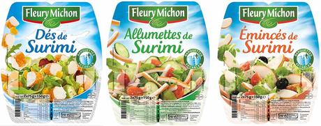 Les aides culinaires surimi de Fleury Michon sortiront en linéaire en avril 2015.