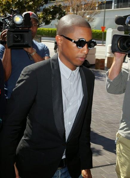Pharrell Williams débarque au tribunal avec des lunettes Chanel ! -  Paperblog