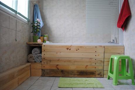 Déco} Un tablier de baignoire en bois brut - Paperblog