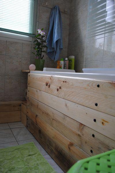 Déco} Un tablier de baignoire en bois brut - Paperblog