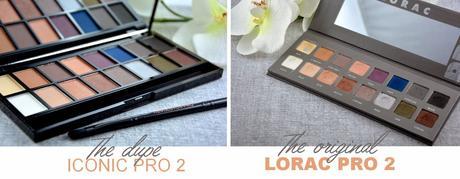 Lorac Pro 2 vs Iconic 2 de Makeup Révolution : dupe inside