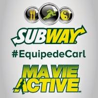 Et c'est repartie pour #Mavieactive #ÉquipedeCarl @SubwayCanada!