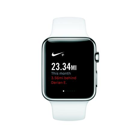L'application Nike+ Running sur la montre connectée Apple Watch
