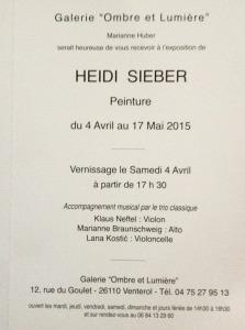 Galerie « OMBRE ET LUMIERE » Venterol 26 110- exposition HEIDI SIEBER- 4 Avril/ 17 Mai 2015 IMG_9285