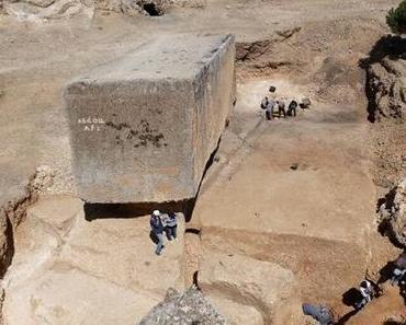 Découverte du plus grand bloc de pierre taillé datant de l'Antiquité