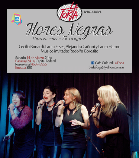 Samedi soir, Flores Negras chante au Bar La Forja [à l'affiche]