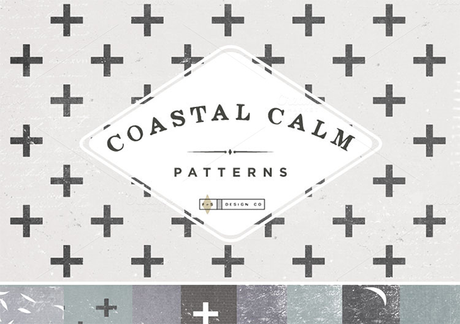 6 packs de fonds - Coastal Calm Digital Papers par Feather & Sage Design Co