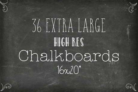 6 packs de fonds - 36 Chalkboard Backgrounds XL Edition par Studio Denmark