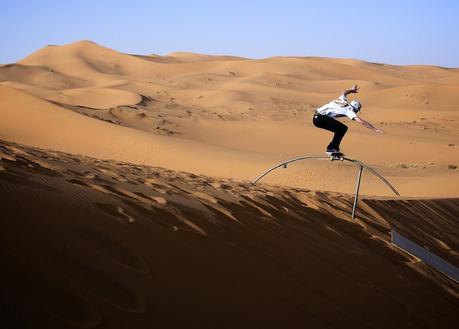 Le Sahara transformé en paradis du skater