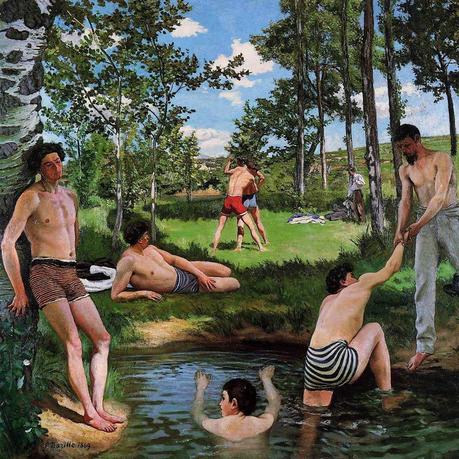 1869 scene d'été les baigneurs