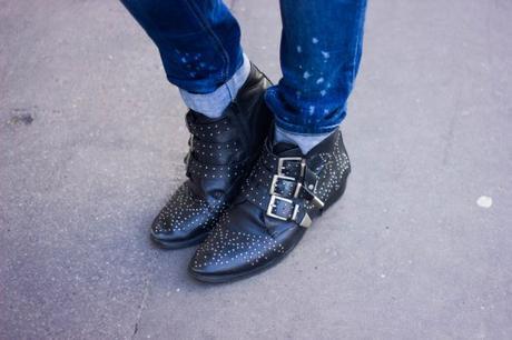bottines office clous