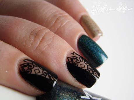 Negatice space stamping