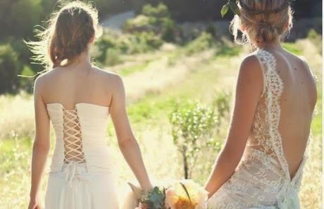 robes de mariée dos nu en dentelle de style boheme