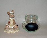 Pot douceur avec p'tit lapin en porcelaine froide