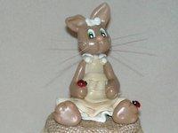 Pot douceur avec p'tit lapin en porcelaine froide
