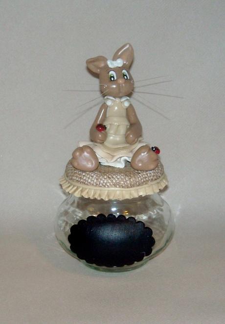 Pot douceur avec p'tit lapin en porcelaine froide