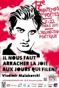 a printemps des poètes 2015  17ème édition Affiche officielle