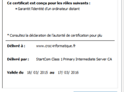 Obtenir certificat serveur gratuitement gr&#226;ce &#224; startcom.org