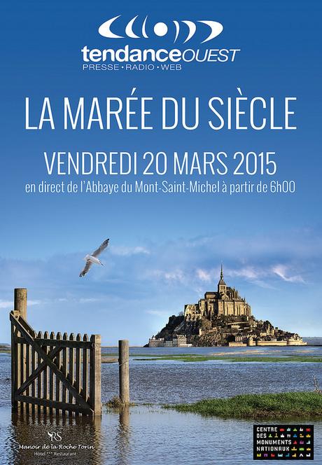 La «marée du siècle» sera particulièrement impressionnante dans la baie du Mont Saint-Michel en Normandie où le marnage atteindra 14,5 mètres, plus qu'un immeuble de quatre étages