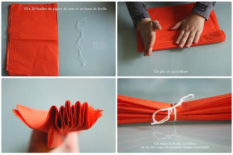 DIY : un joli pompon en papier !!