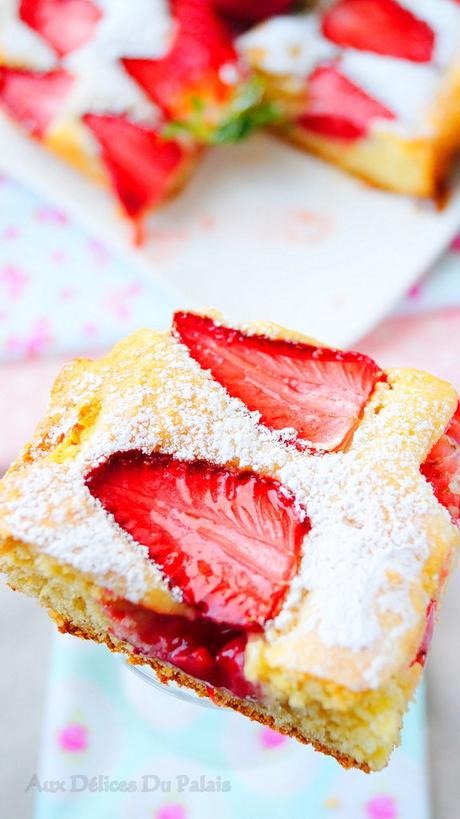 Gâteau Moelleux Aux Fraises