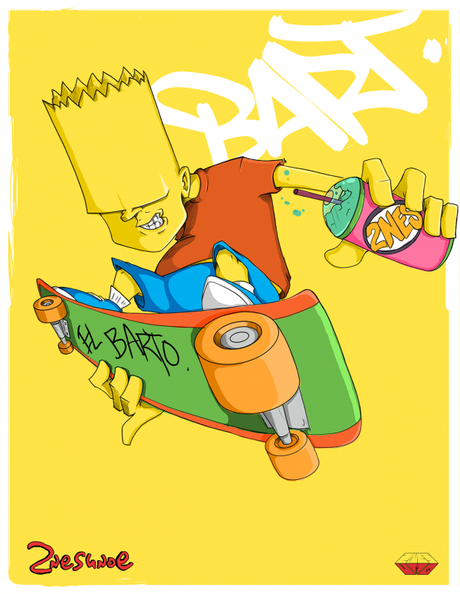 Les Simpsons par 2NES UNOe