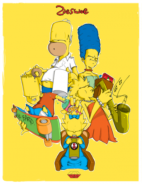 Les Simpsons par 2NES UNOe