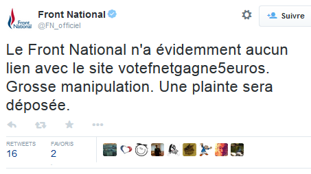 le FN achète le vote de ses électeurs. Faites passer.