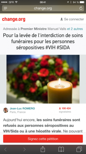 101 000 signataires pour les Soins Funéraires pour tous !