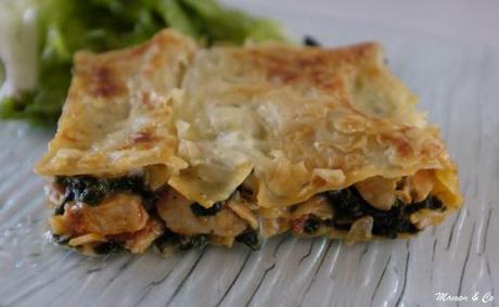 Lasagnes au poulet et aux épinards