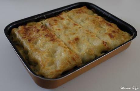 Lasagnes au poulet et aux épinards