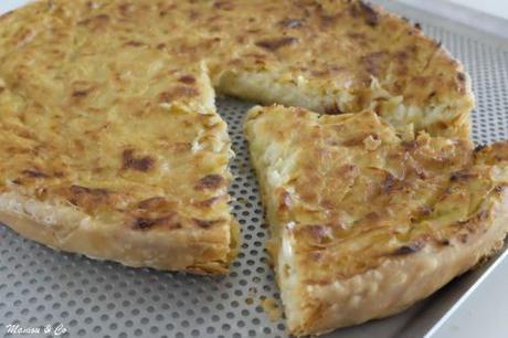 Tarte feuilletée aux oignons
