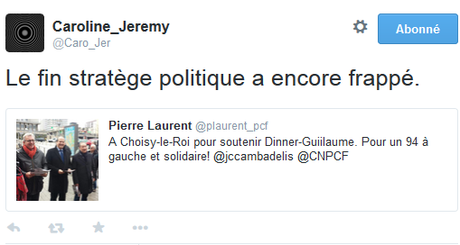 #dep2015 : Pierre Laurent (#PCF), « le fin stratège politique a encore frappé » #FDG