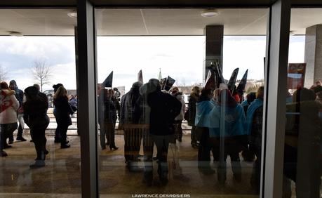 Manifestation à Baie-Comeau...