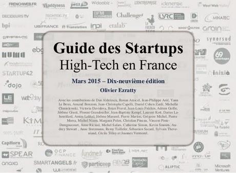 Guide des Startups High-Tech en France –  par Olivier Ezratty