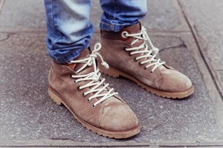 boots daim homme