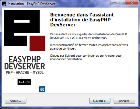 Installation de EasyPHP