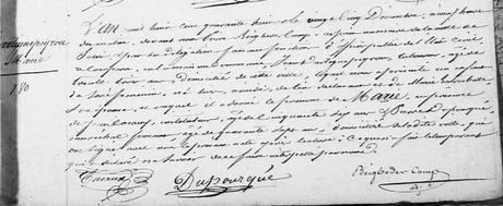 Naissance de Marie Dartiguepeyrou le 24 Décembre 1848; AD 64 Salies registre 5MI499-7 page 236