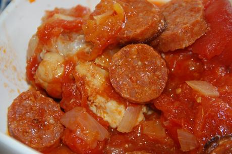 Sauté de dinde au chorizo