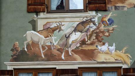 Lüftlmalerei, fresques murales à Mittenwald
