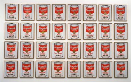 Warhol, boites campbell soup