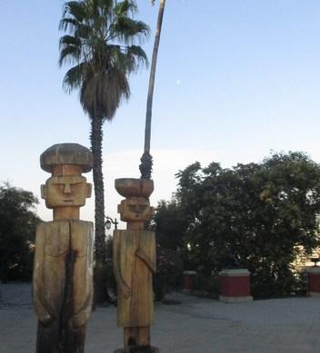 statues cerro Santa Lucia Santiago