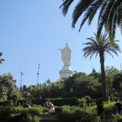 la virgen du cerro San Cristobal Santiago
