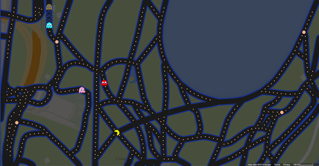 Jouer à Pac-Man sur Google Maps