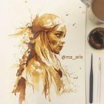 ART: Du café pour peindre de belles aquarelles