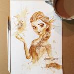 ART: Du café pour peindre de belles aquarelles