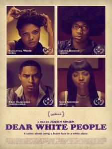 dear white people, Justin Siemen, racisme, noir, blanc, universté, américain, USA, Affiche, film, 2015